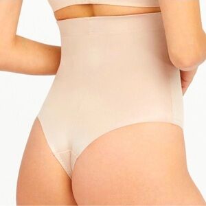 NWT Spanx Shape-Wear High-Waisted Thong Panty Neutral